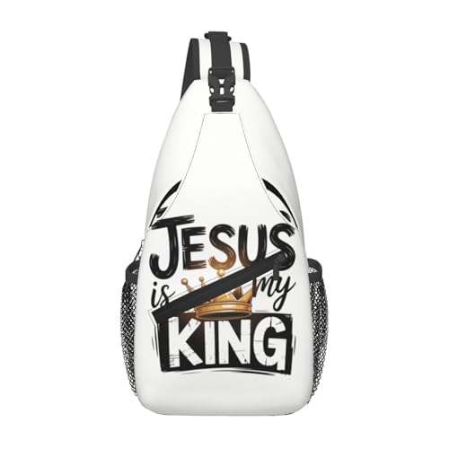 Jesus Crossbody Sling Bag For Women Men Fashion Jesus Is King Chest Bag Shoulder Sling Backpack Daypack For Sport Travel Hiking - color: Jesus is King 3