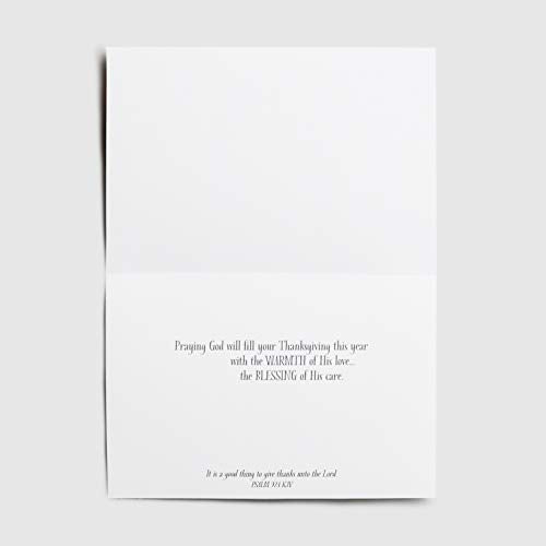 DaySpring - Thanksgiving Blessings – 8 Fall Design Assortment with Scripture – 24 Thanksgiving Boxed Cards & Envelopes (70927)