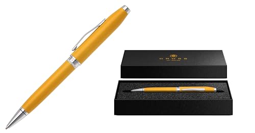 Cross Foundry Metallic Yellow with Chrome Appointments Ballpoint Pen - color: Yellow