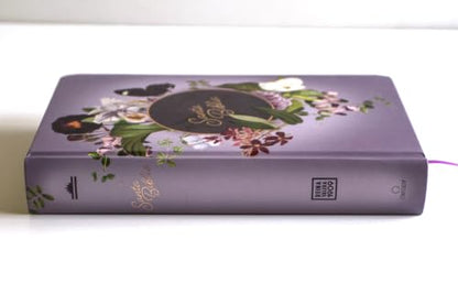 Biblia Reina Valera letra gigante, tapa dura, flores moradas, con cantos pintados e índice / Spanish Bible Reina Valera Giant Print, Hardcover Purple Flowers (Spanish Edition)