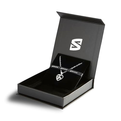 SERASAR Premium Necklace Women| 316L Stainless-Steel | 18 Carat - color: Silver, style: Emotion