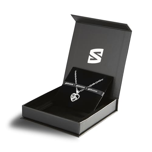 SERASAR Premium Necklace Women| 316L Stainless-Steel | 18 Carat - color: Silver, style: Emotion
