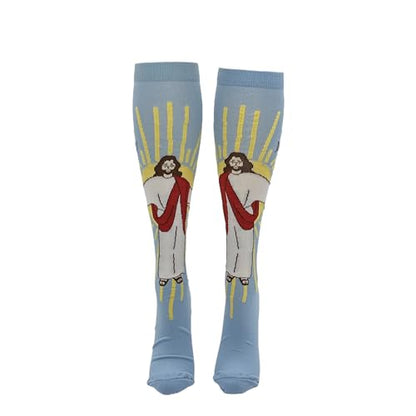 Cute and Funny Compression Socks for Women and Men with Funny Sayings - color: Yall Need Jesus
