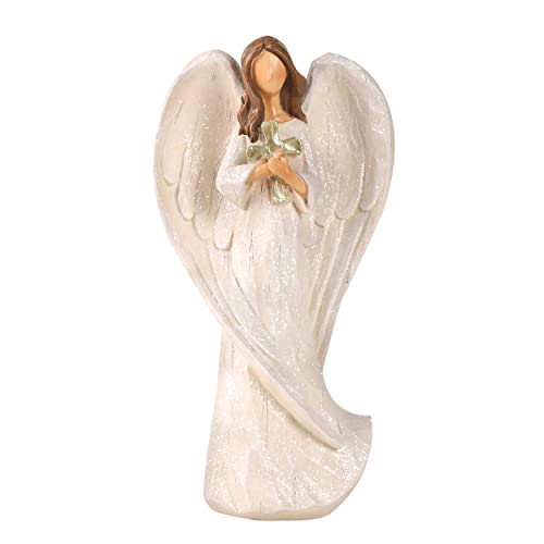 Hodao Cross Angel Figurine Hand-Painted Resin All-Season Gift - style: Holding a cross