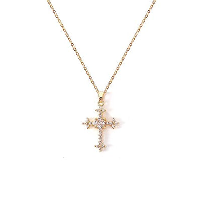 Cross Pendant Necklace for Women Jewelry Gold Cross Necklaces for Women Cross Necklace Minimalist Trendy Jewelry Valentines Day - style: CN18