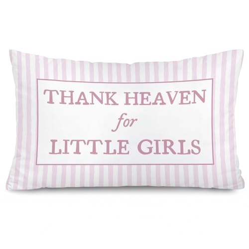 Thank Heaven for Little Girls 12x20 Pillow Cover Girl Nursery Decor - color: 00-thank Heaven for Little Girls(white01)