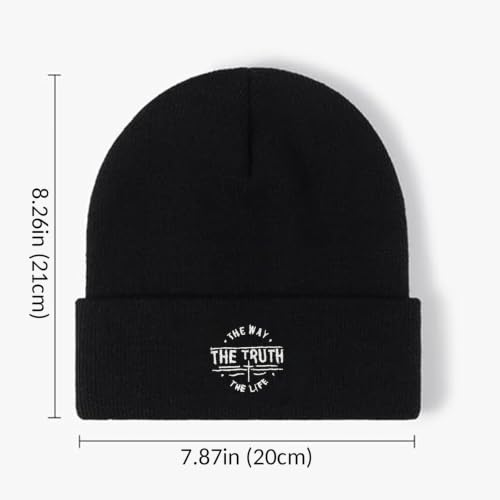 Christian Gifts for Men, Cross Beanie, Jesus Cross Knit Hat, Father's Day Christmas Birthday Gifts for Papa Uncle - color: Jesus Faith Beanies-4