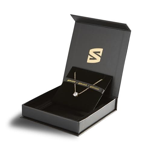 SERASAR Premium Necklace Women| 316L Stainless-Steel | 18 Carat - color: Gold, style: Zirconia