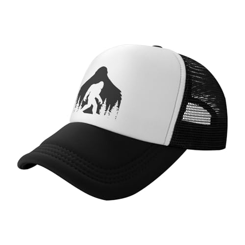 MOLAIGIN Trucker Hat, Adjustable Snapback Hat, Baseball Cap for Men Women, Breathable Mesh for Casual Wear - color: Black12