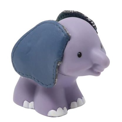 Fisher-Price Replacement Part for Collectible Little People Noah's Ark or Zoo Playset K0475 - Replacement Elephant Figure with Leather Like Touch and Feel Ears and Green Turtle on It's Back