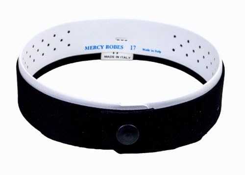 Double Band Roman Collarette (Black) - size: 15