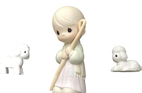 Precious Moments "Shepherd with Two White Lambs" Addition to Nativity Set