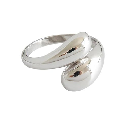 Handmade Rings 925 Sterling Silver Band Ring Adjustable Open Knuckle Rings Thumb Ring Statement Rings for Women Minimalist Jewelry - color: Pattern 2