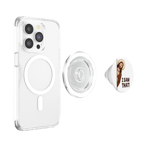 I Saw That! Jesus - Sin Joke PopSockets MagSafe PopGrip for iPhone - style: MagSafe
