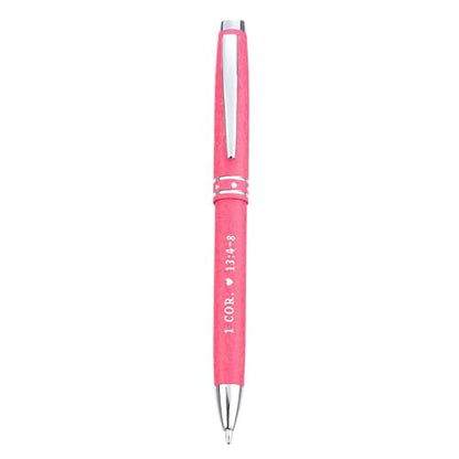 Christian Art Gifts Love Is Patient Pink Pen with Gift Case - color: Pink/Love is Patient, size: 1 Count (Pack of 1)