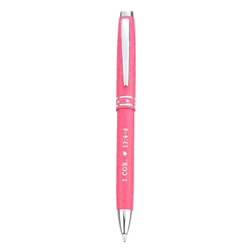 Christian Art Gifts Love Is Patient Pink Pen with Gift Case - color: Pink/Love is Patient, size: 1 Count (Pack of 1)