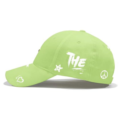 Baseball Cap for Women Men - Adjustable Size Hat - color: Lime Green