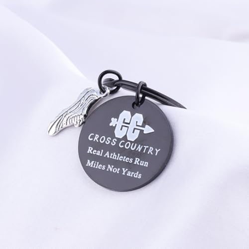 AKTAP Marathon Runners Gifts Cross Country Jewelry Fitness Exercise Gift - color: Cr-ss Cou-try Black K