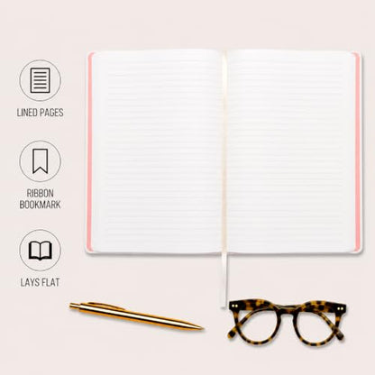 WORLD TRAVELER Large Lined Journal Notebook 256 Ruled White & Ivory Pages - color: Butteflies