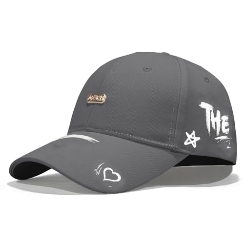 Baseball Cap for Women Men - Adjustable Size Hat - color: Dark Grey