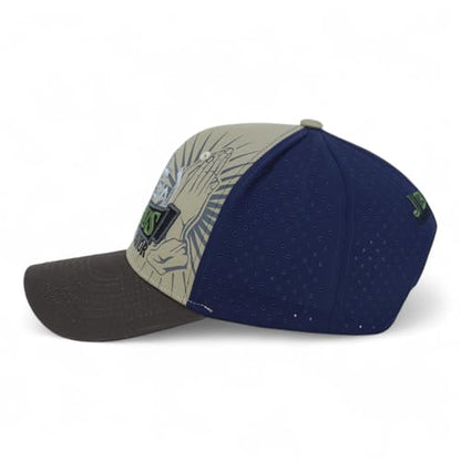 Trendy Apparel Shop Only Jesus Praying Hand Embroidered Christian Ball Cap - color: Khaki Brown 8