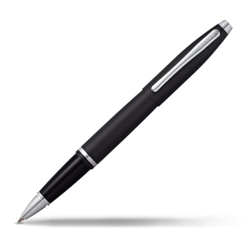 Cross Calais Rollerball Pen, Matte Black, Medium Point, Black Ink - color: Matte Black