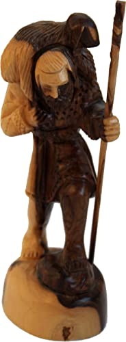Holy Land Imports Olive Wood The Good Shepherd Statue
