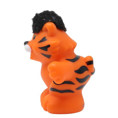 Fisher-Price Replacement Part for Collectible Little People Noah's Ark, Zoo or Circus Playset K0725 - Replacement Orange and Black Stripe Tiger Figure with Touch and Feel Black Fur on Head