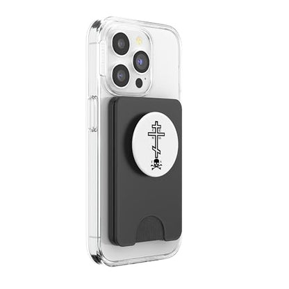 Eastern Orthodox Cross with Skull PopSockets PopWallet for MagSafe - style: Magnetic PopWallet
