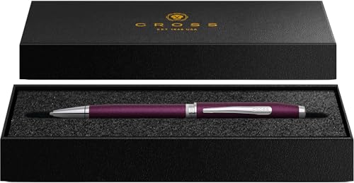 Cross Foundry Metallic Purple with Chrome Appointments Ballpoint Pen - color: Purple