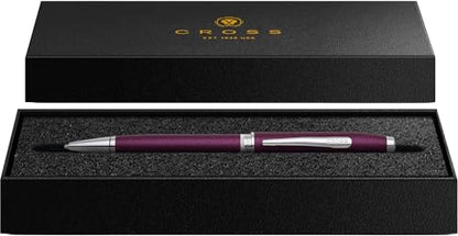Cross Foundry Metallic Purple with Chrome Appointments Ballpoint Pen - color: Purple