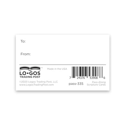 Logos Trading Post Prov 3:5-6 Pass It On Scripture Cards, Pack of 25 - color: God I Trust You