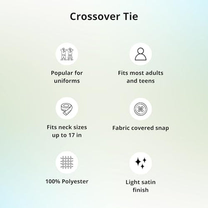 tiemart Crossover Tie - color: Pink
