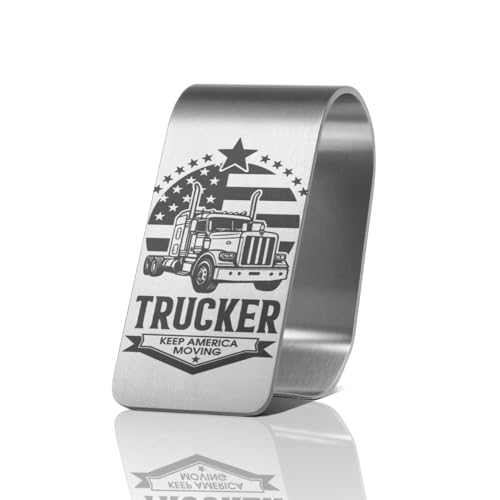Trucker Car Visor Clip, Truck Driver Visor Accessory for Men Women - color: Silver102