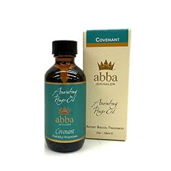 ABBA Oil Covenant 2oz Anointing Oil in Gift Box - ABBA Jerusalem (Blend of Frankincense, Myrrh, Hyssop & Spikenard) - Bridgegroom to Bride & Jesus Christ to His Church (2oz) - size: 2 Fl Oz (Pack of 1)