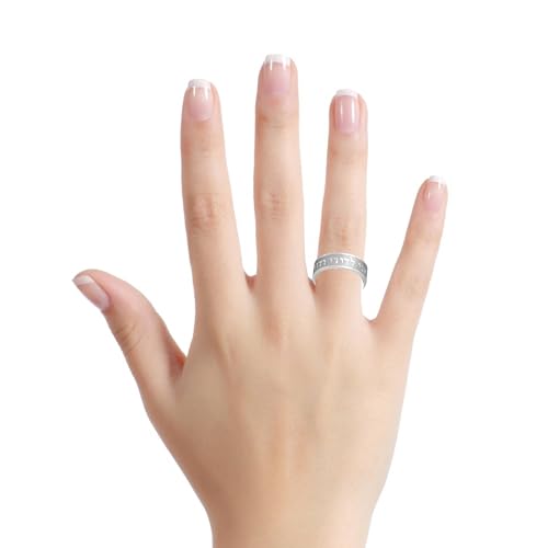 My Daily Styles Stainless Steel Hebrew Wedding Ring – “Ani L’Dodi V’Dodi Li” Song of Songs Band for Men & Women