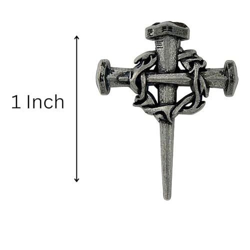 Pray, Fast, Give Lenten Lapel Pin with Head of Christ Holy Card, Religious Gift Set, Spiritual Accessory