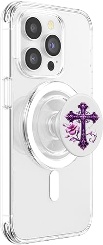 Elegant Cross Phone Stand Grip For Smart Phone And Tablets PopSockets PopGrip for MagSafe - style: Magnetic PopGrip