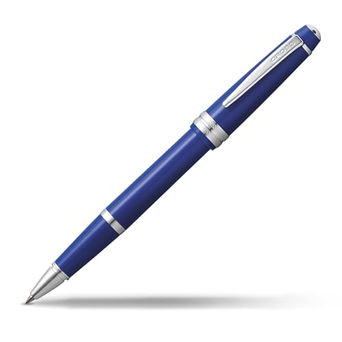 Cross Bailey Light Rollerball Pen, Polished Blue, Medium Point, Black Ink - color: Polished Blue