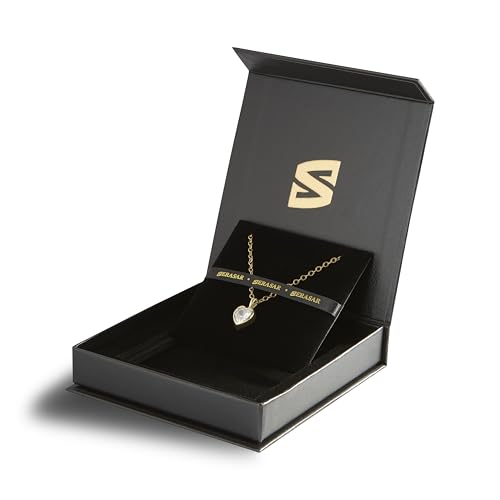 SERASAR Premium Necklace Women| 316L Stainless-Steel | 18 Carat - color: Gold, style: Love
