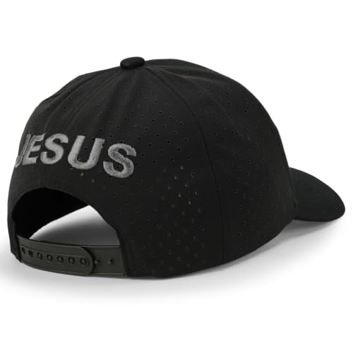 Trendy Apparel Shop Only Jesus Praying Hand Embroidered Christian Ball Cap - color: Black Black 10