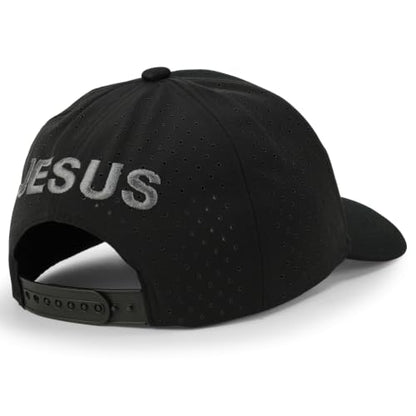 Trendy Apparel Shop Only Jesus Praying Hand Embroidered Christian Ball Cap - color: Black Black 10