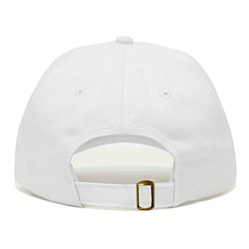 Faith is Greater Than Fear Baseball Hat, Embroidered Dad Cap, Unstructured Adjustable Strap Back (Multiple Colors) - color: White