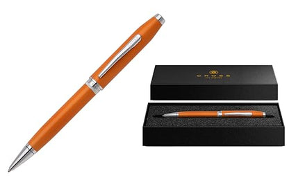 Cross Foundry Orange with Chrome Appointments Ballpoint Pen - color: Orange
