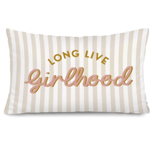 Long Live Girlhood 12x20 Pillow Cover Toddler Girl Room Decor， - color: Long Live Girlhood