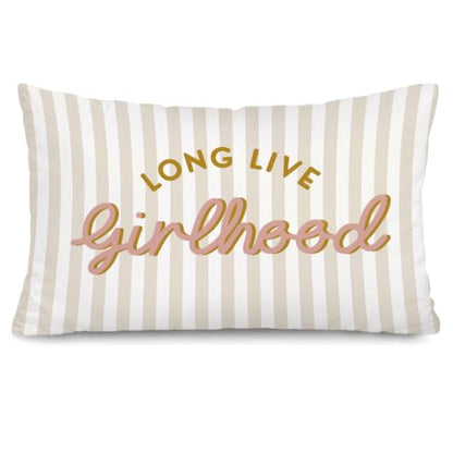 Long Live Girlhood 12x20 Pillow Cover Toddler Girl Room Decor， - color: Long Live Girlhood