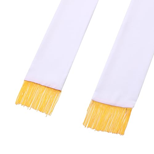 Pastor Wedding Stole with Embroidery Cross/Dove 94”/98" for Clergy