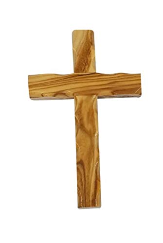 Bethlehem Gifts TM Handcarved from Bethlehem Olive Wood Cross Crucifix (Cross, 6") - color: Cross, size: 6"L x 6"W
