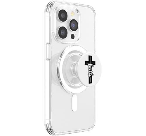 Christian Inspirational Pop Socket - Jesus Cross And Faith PopSockets PopGrip for MagSafe - style: Magnetic PopGrip