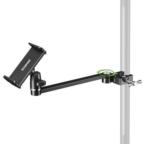 elitehood 12in Long Arm iPad Mic Stand Mount for Microphone Music Stand - size: 12in Arm